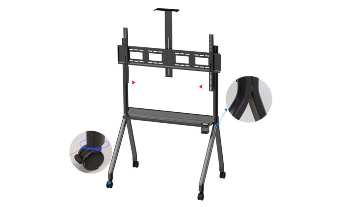 Support mobile élégant pour écran interactif